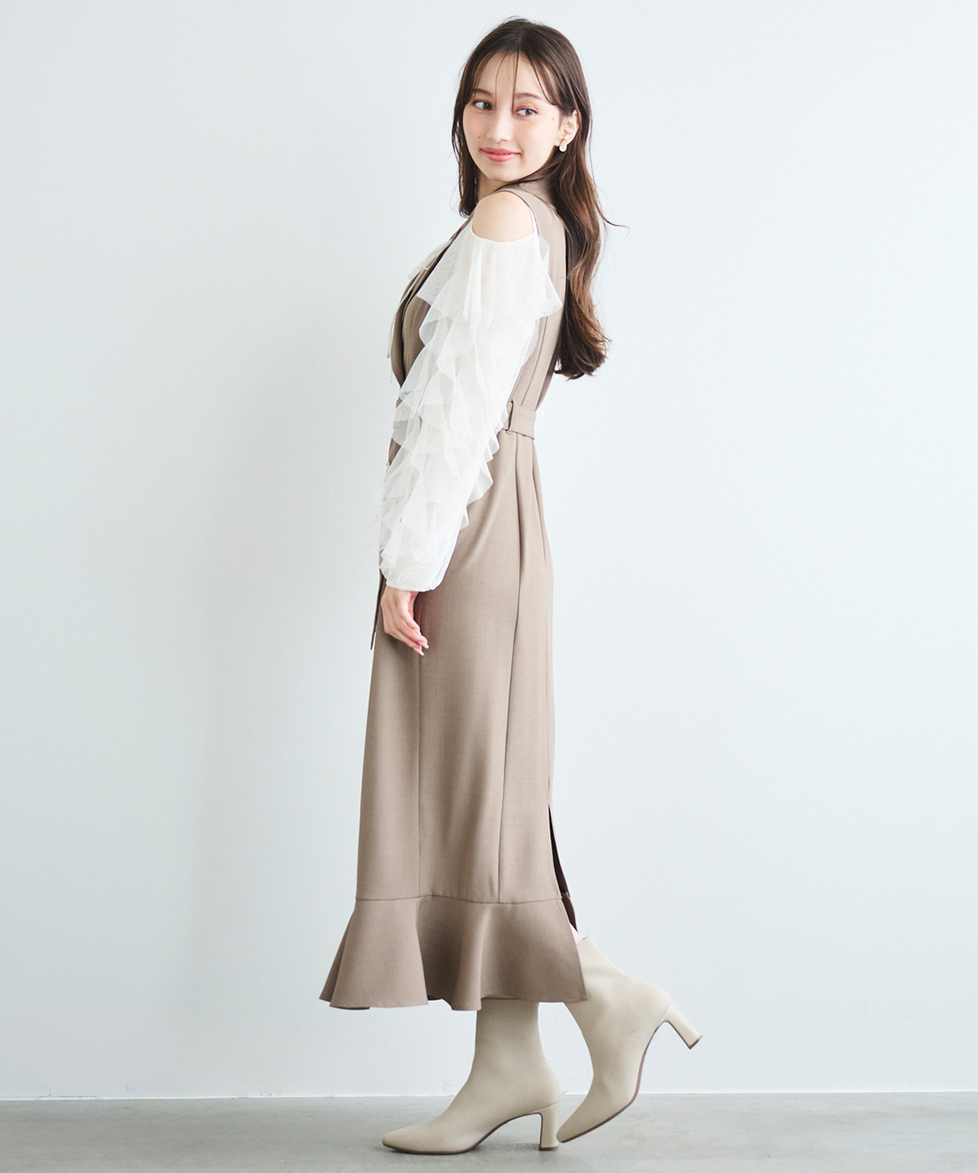 ヘムフレアジャケットワンピース｜PETAL ONLINE（ペタルオンライン）