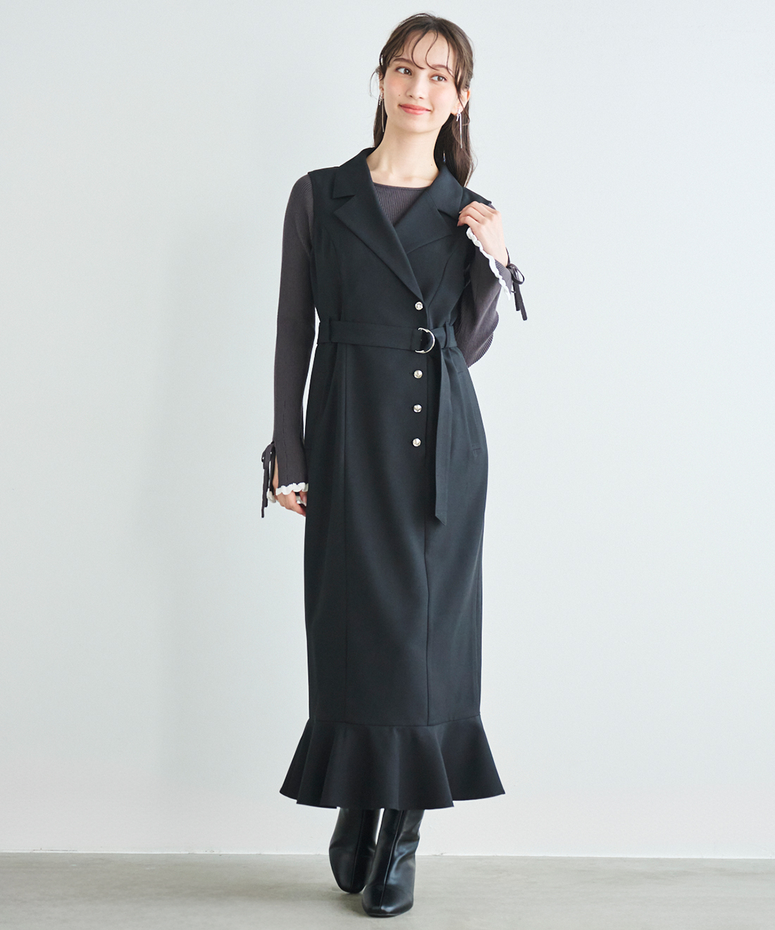 ヘムフレアジャケットワンピース｜PETAL ONLINE（ペタルオンライン）