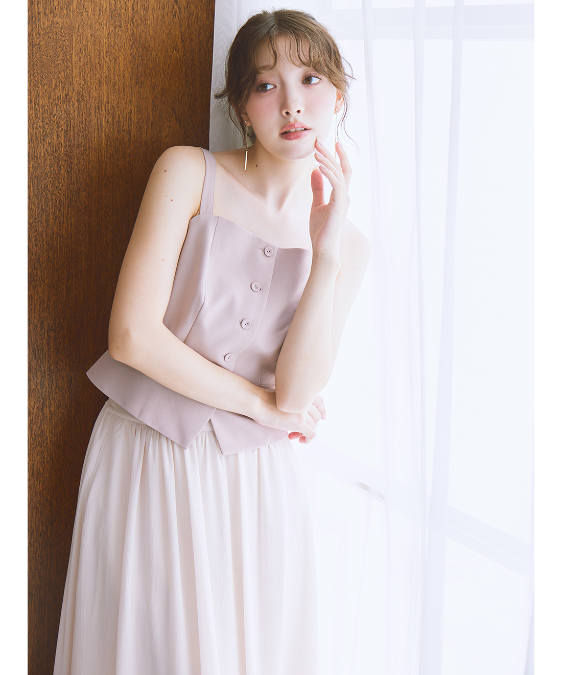 ジレキャミソール＆ティアードスカ―トセット｜PETAL ONLINE（ペタル