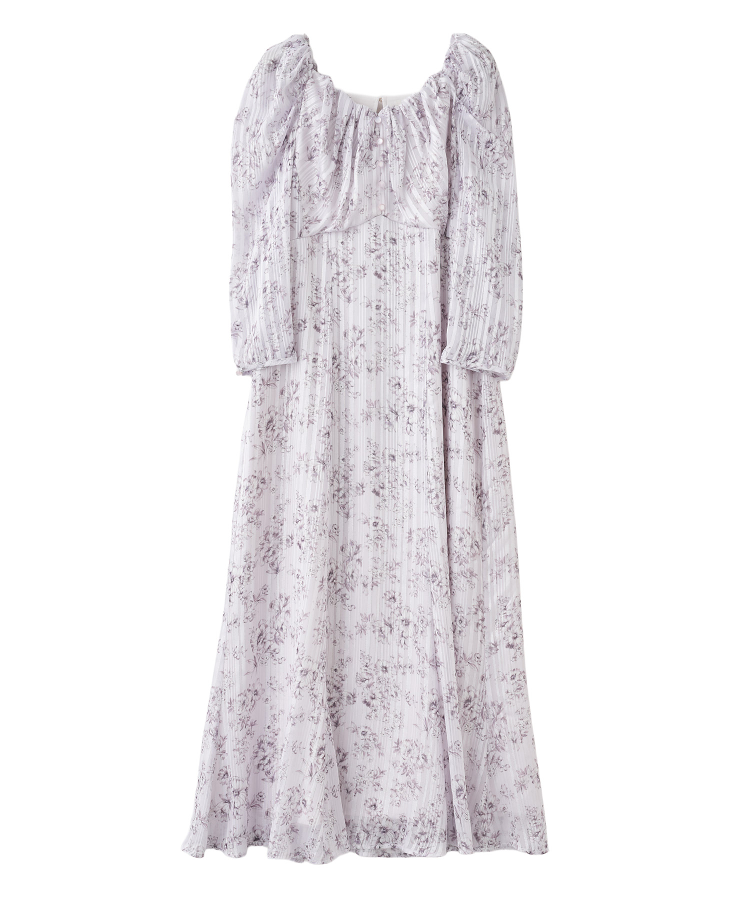 ラメジャガードフラワープリントワンピース｜PETAL ONLINE（ペタル