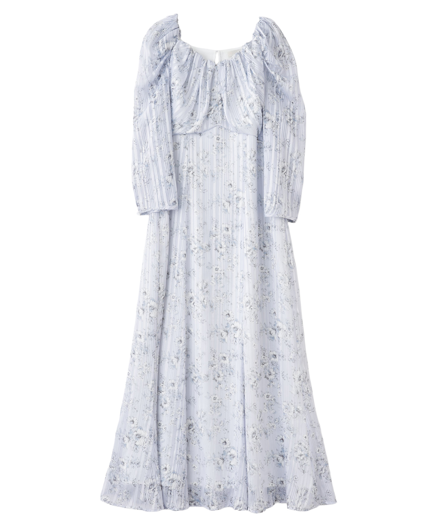 ラメジャガードフラワープリントワンピース｜PETAL ONLINE（ペタル