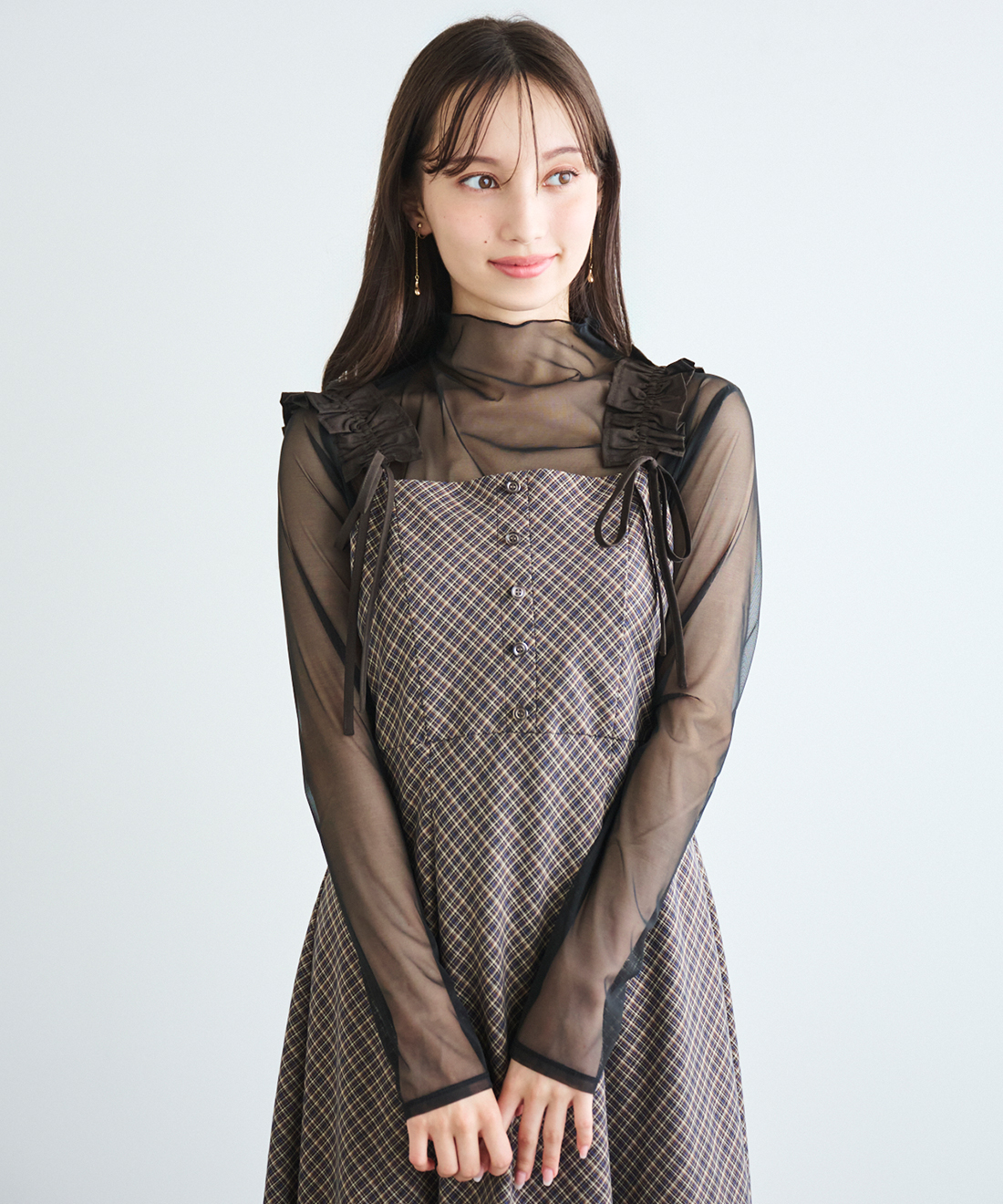 【雑誌掲載】LILLIAN CARAT/バリエーションフリルオールインワン 雑誌掲載】LILLIAN CARAT/バリエーションフリルオールインワン