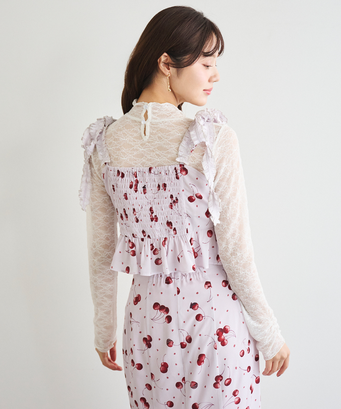 チェリープリントキャミソール＆スカートセット｜PETAL ONLINE（ペタル