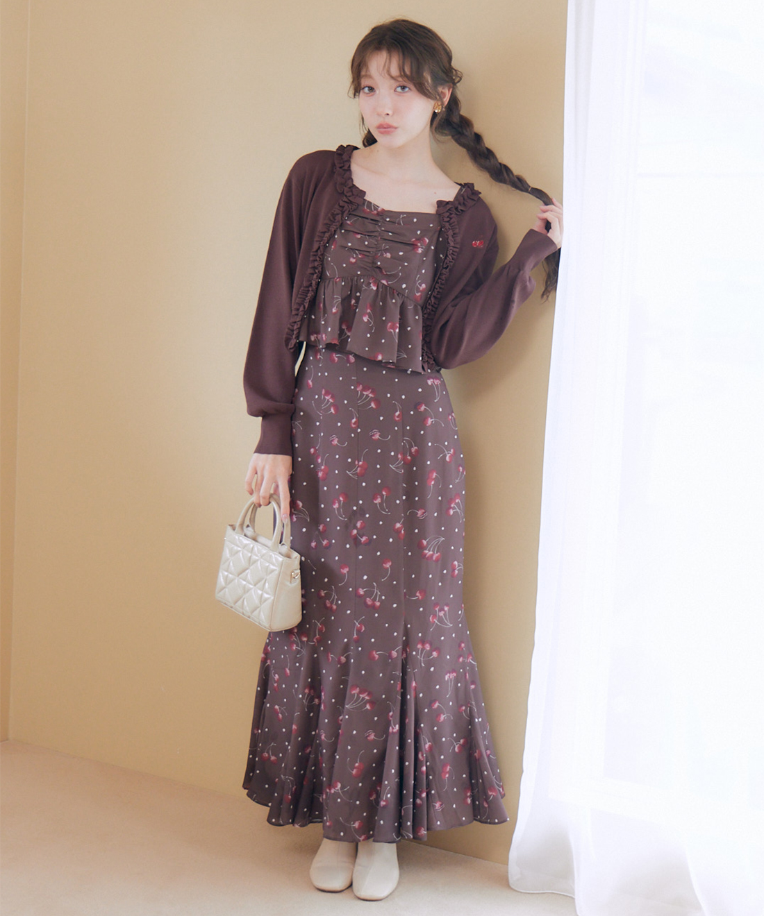 チェリープリントキャミソール＆スカートセット｜PETAL ONLINE（ペタル