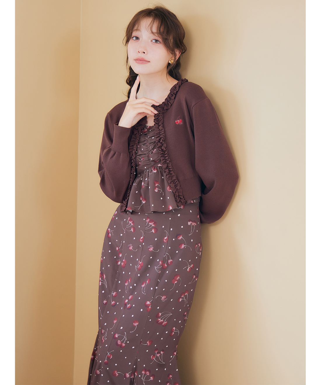 チェリープリントキャミソール＆スカートセット｜PETAL ONLINE（ペタル