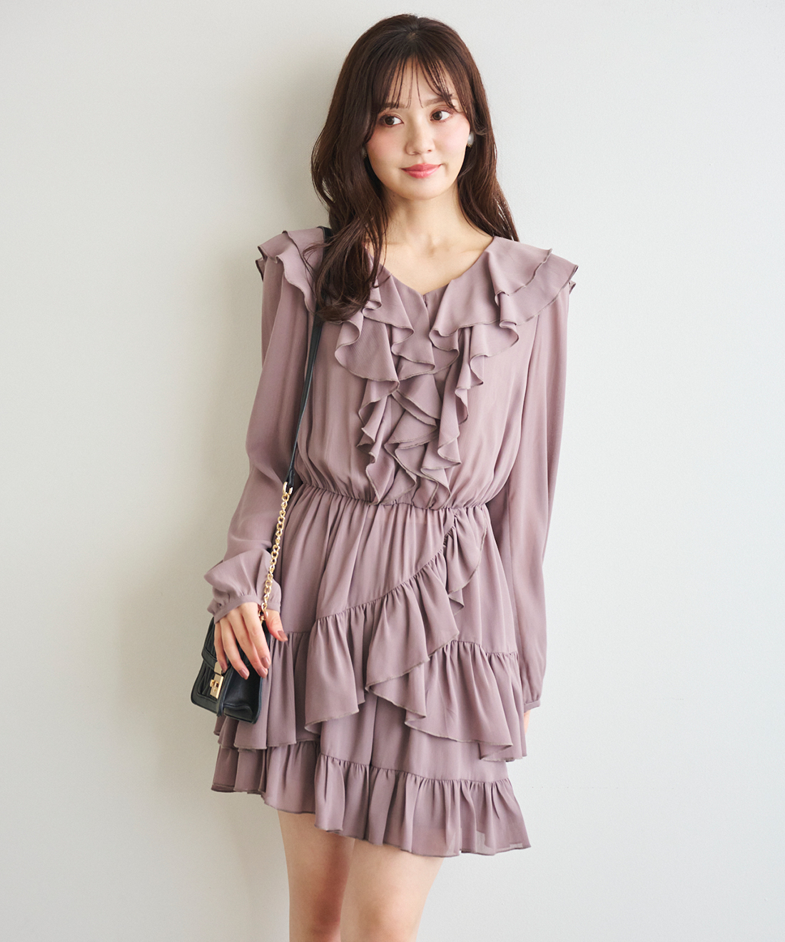 新品 Heve ヘイヴ　PEONYペプラムBL　ネイビー イージージョーゼットペプラムカットソー