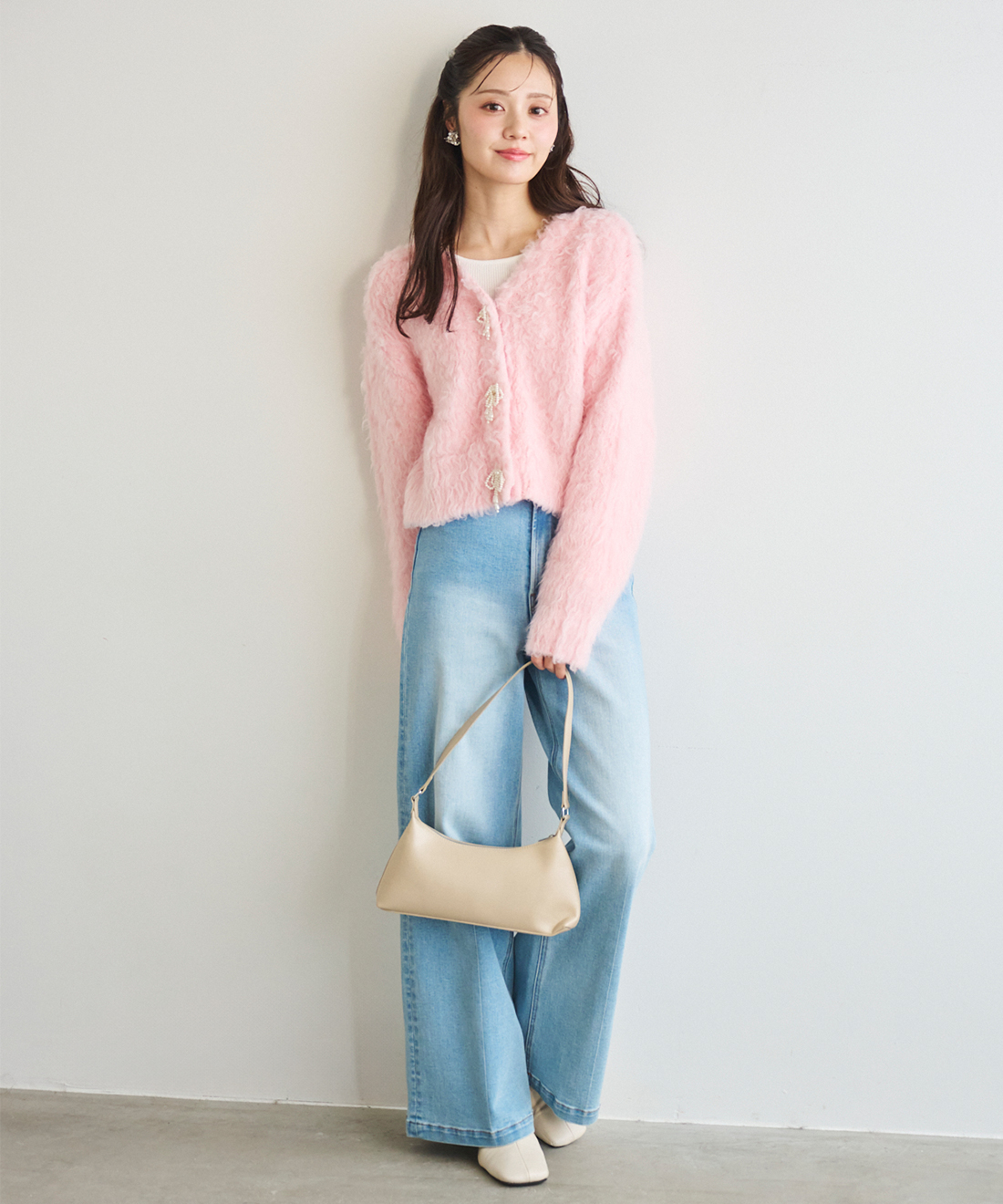 にな！ ハートポケットデニムワイドパンツ｜PETAL ONLINE（ペタル