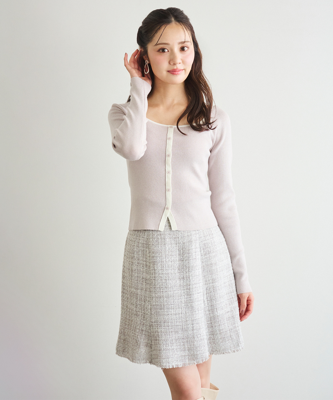チューリップヘムツイードミニスカート｜PETAL ONLINE（ペタルオンライン）