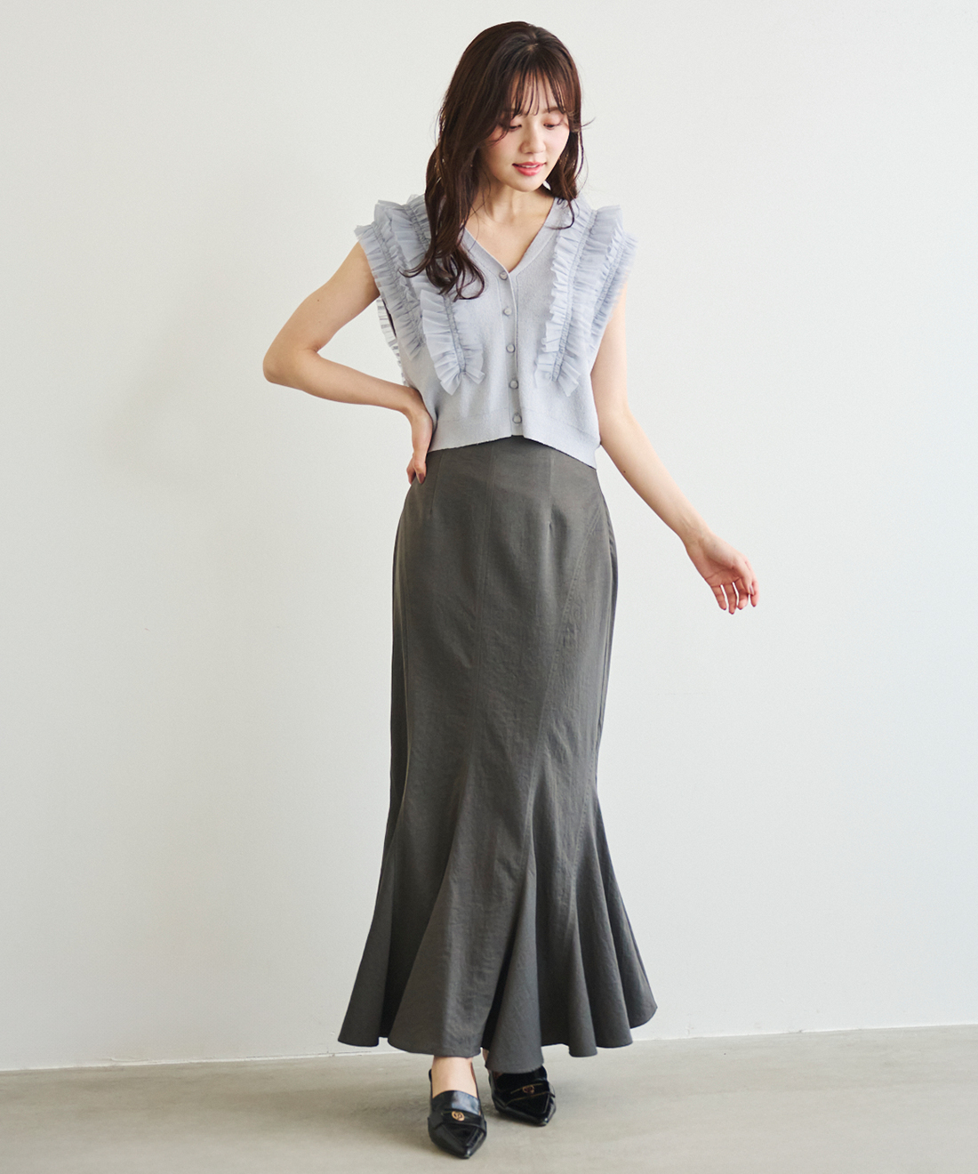 ボリュームヘムマーメイドスカート｜PETAL ONLINE（ペタルオンライン）