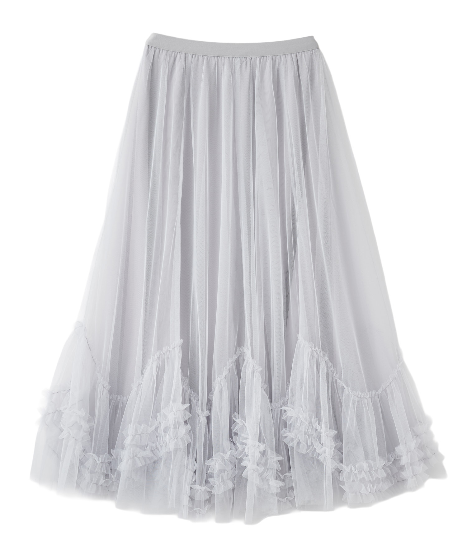 新色追加】ヘムフリルチュールフレアスカート｜PETAL ONLINE（ペタル