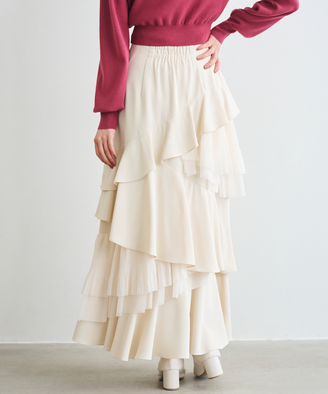 ハイウエストティアードスカート｜PETAL ONLINE（ペタルオンライン）