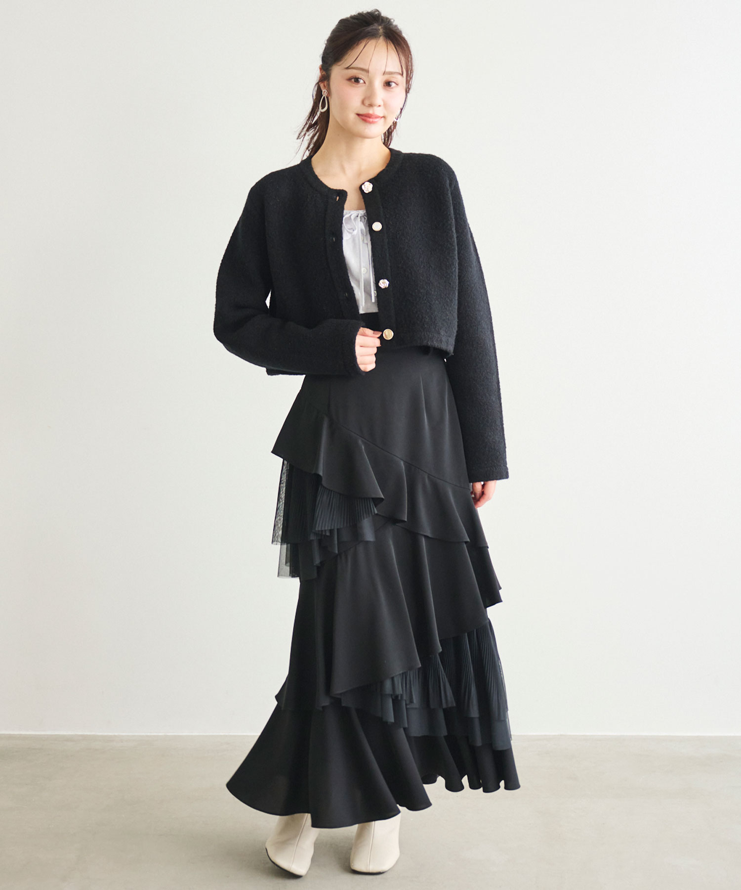 リリアンカラット ハイウエストティアードスカート ハイウエストティアードスカート｜PETAL ONLINE（ペタルオンライン）