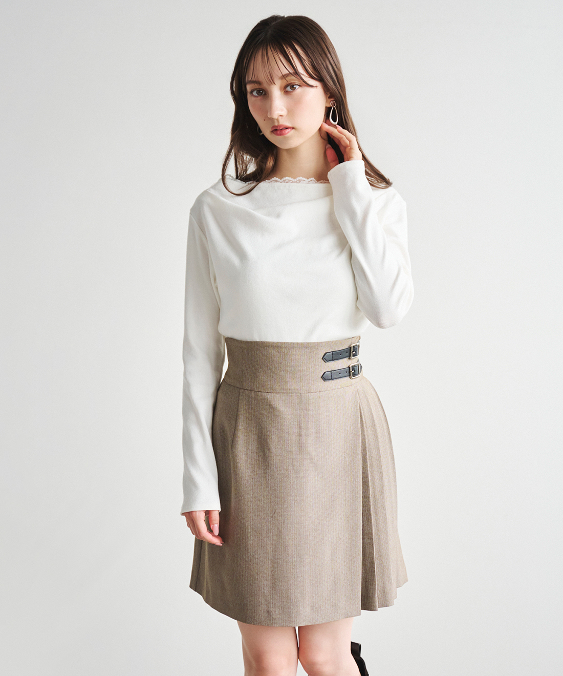 プリーツラップミニスカート｜PETAL ONLINE（ペタルオンライン）