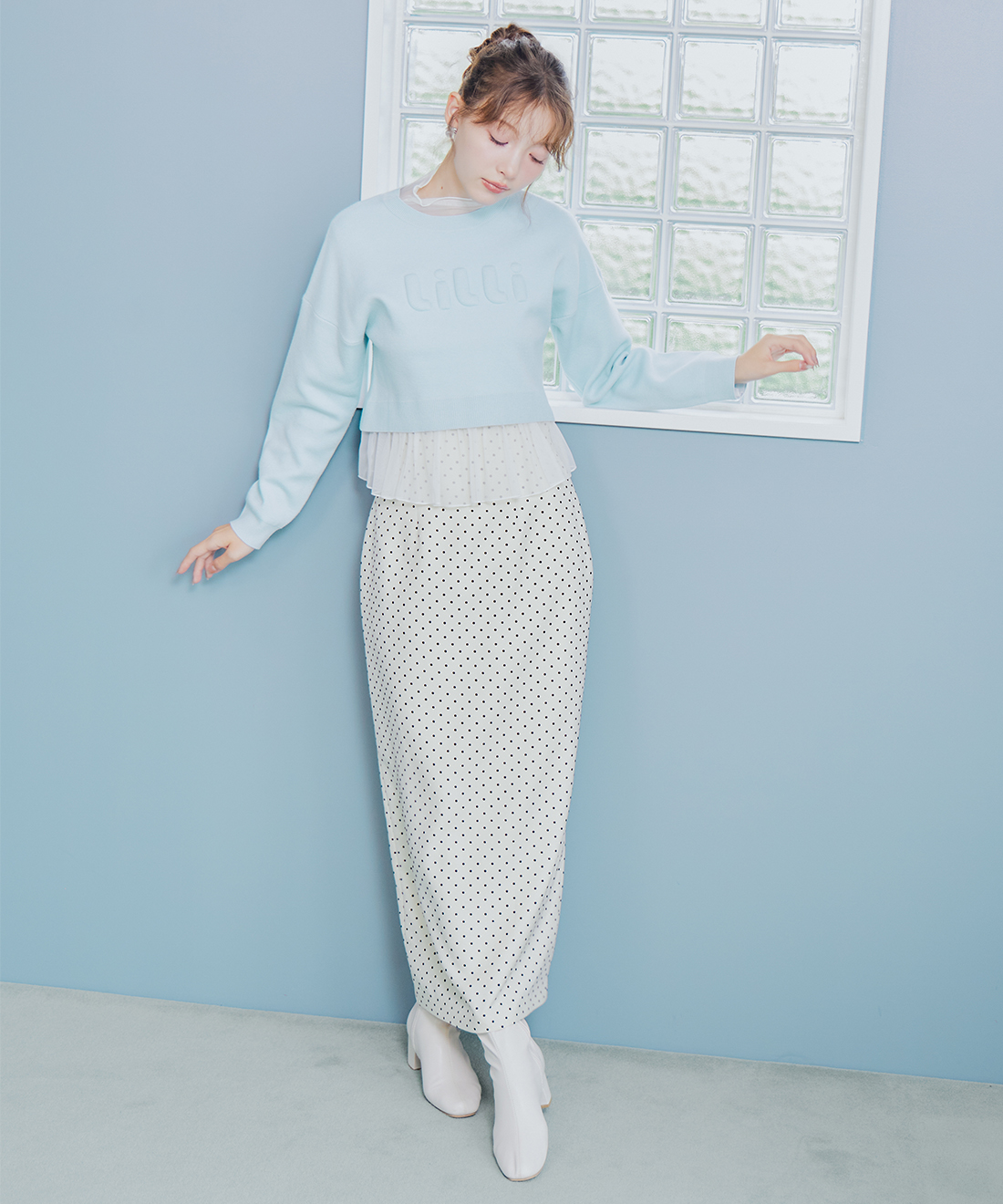 mame 2023 アセテートハイウエストスカート　タイト mame 2023 アセテートハイウエストスカート タイト