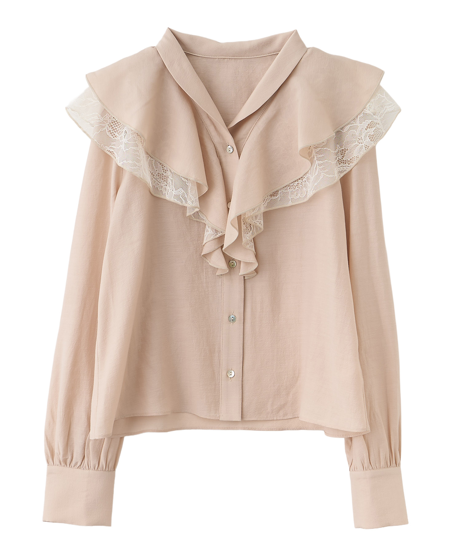 ショールカラーフリルブラウス｜PETAL ONLINE（ペタルオンライン）