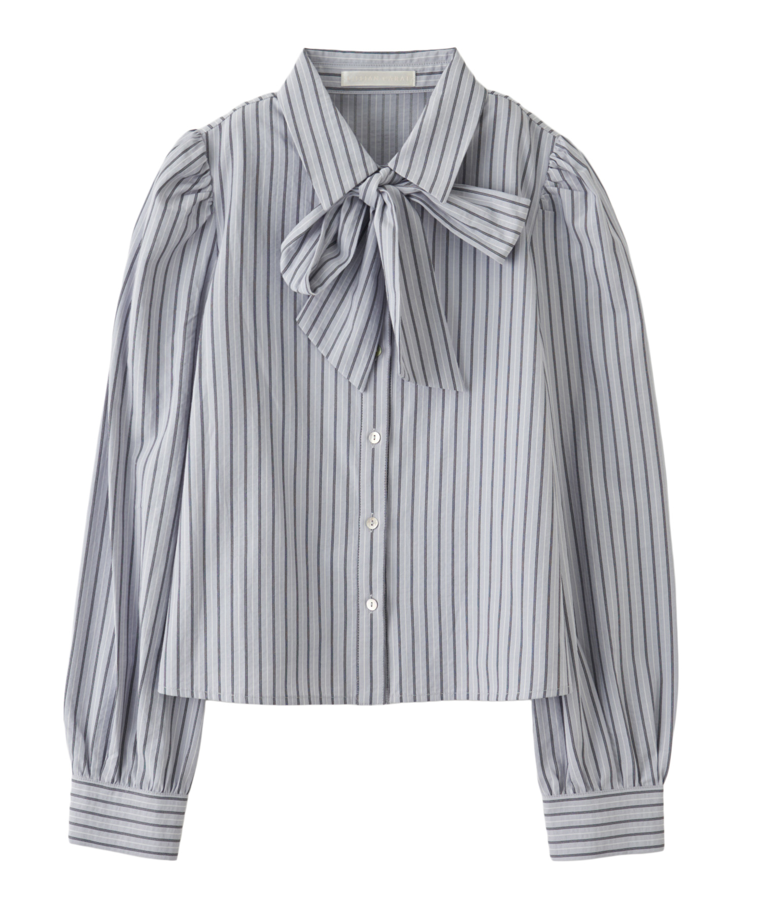 ボウタイリボンストライプブラウス｜PETAL ONLINE（ペタルオンライン）