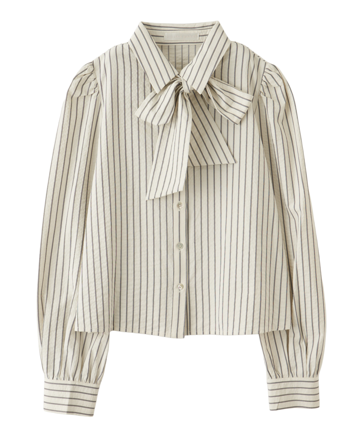 ボウタイリボンストライプブラウス｜PETAL ONLINE（ペタルオンライン）