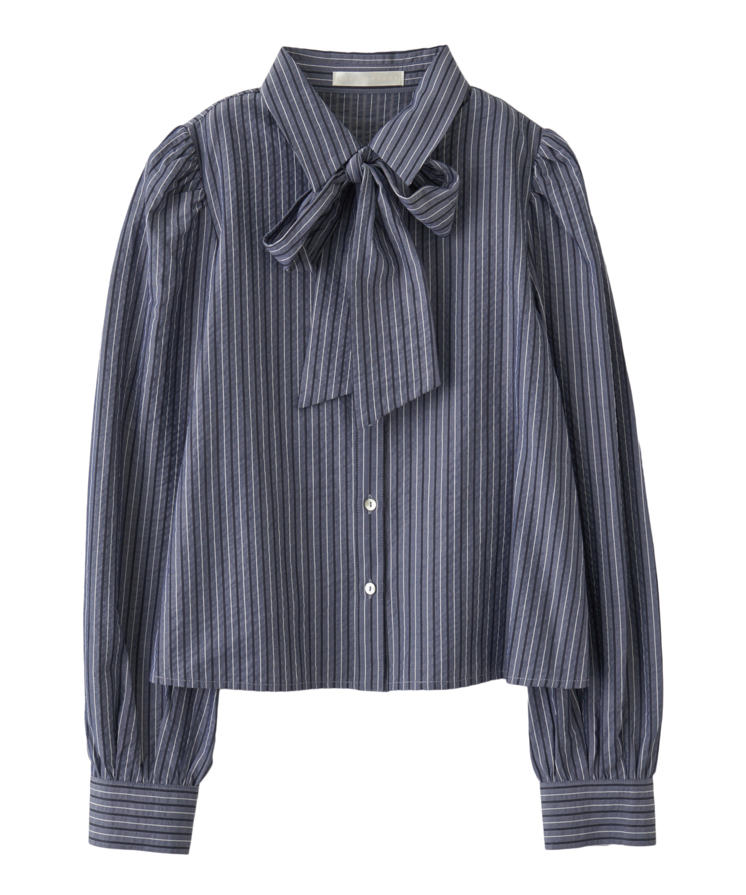 ボウタイリボンストライプブラウス｜PETAL ONLINE（ペタルオンライン）