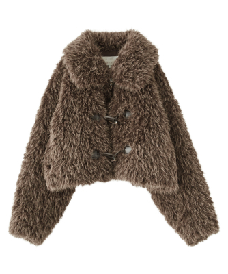 フェイクファーダッフルコート