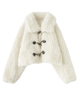 フェイクファーダッフルコート