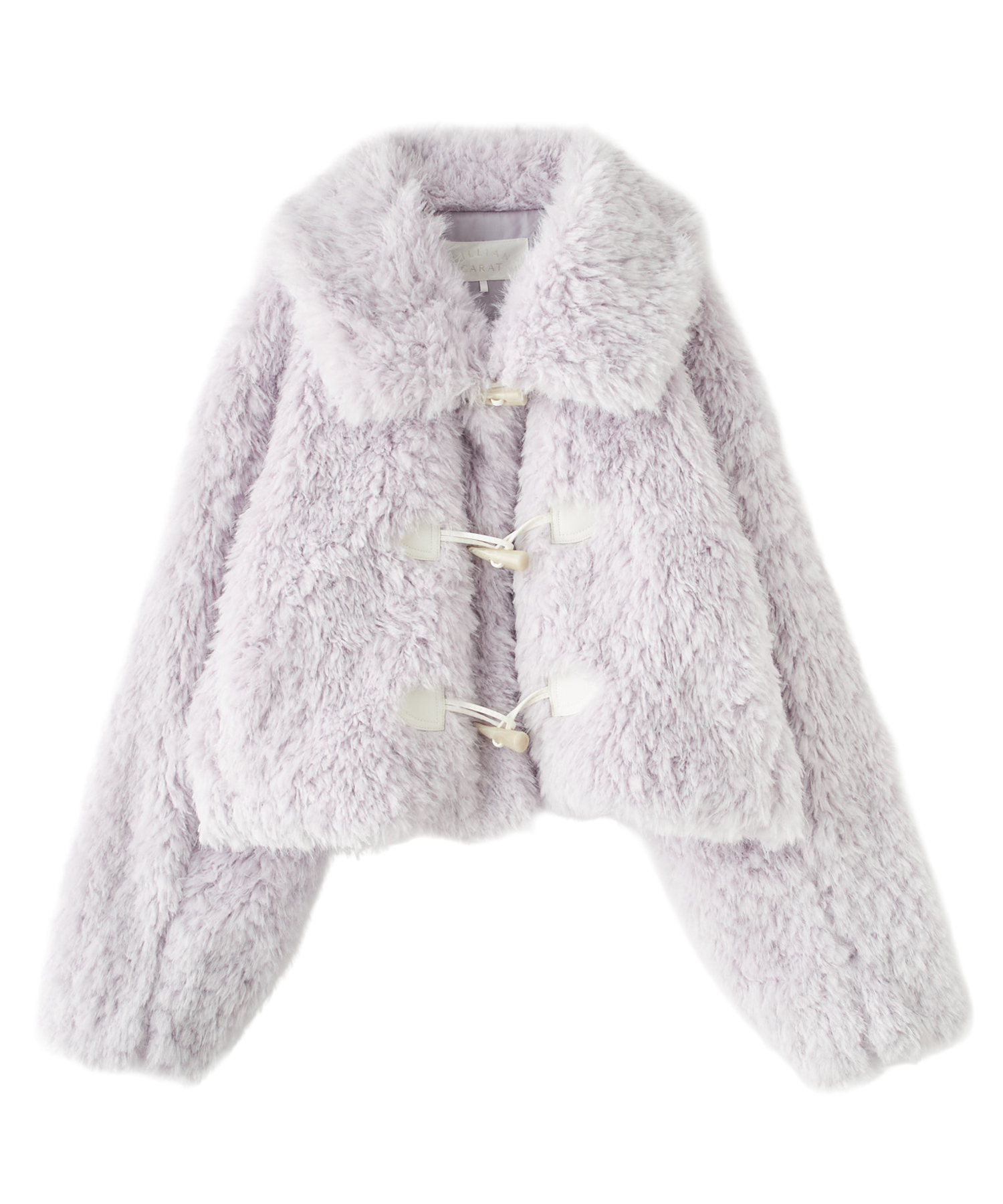 【美品】レリアン ファー ダッフルコート ファスナー サイズ11 ホワイト 白 フェイクファーダッフルコート｜PETAL ONLINE（ペタルオンライン）