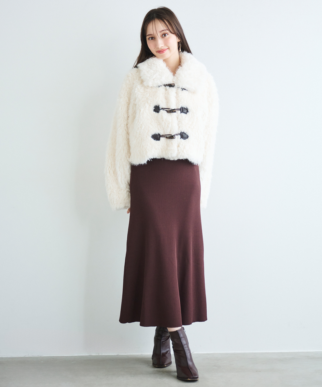 フェイクファーダッフルコート｜PETAL ONLINE（ペタルオンライン）