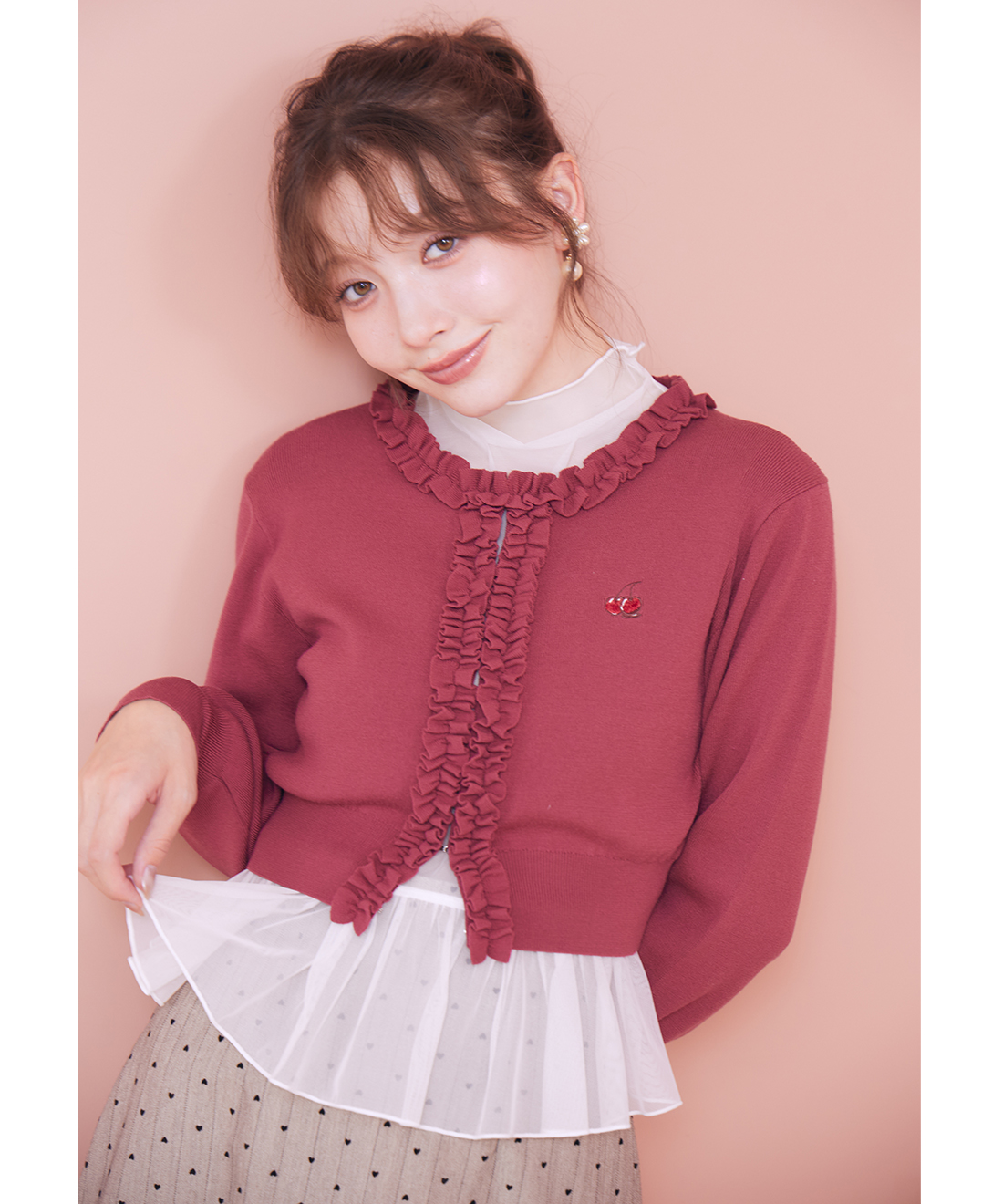 チュールペプラムハイネックトップス｜PETAL ONLINE（ペタルオンライン）