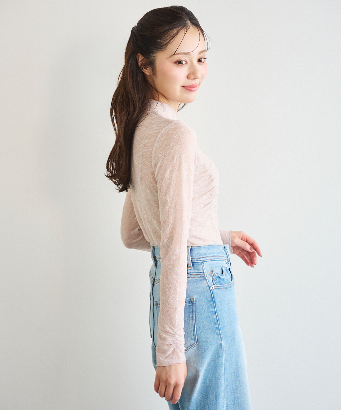 レースハイネックトップス｜PETAL ONLINE（ペタルオンライン）