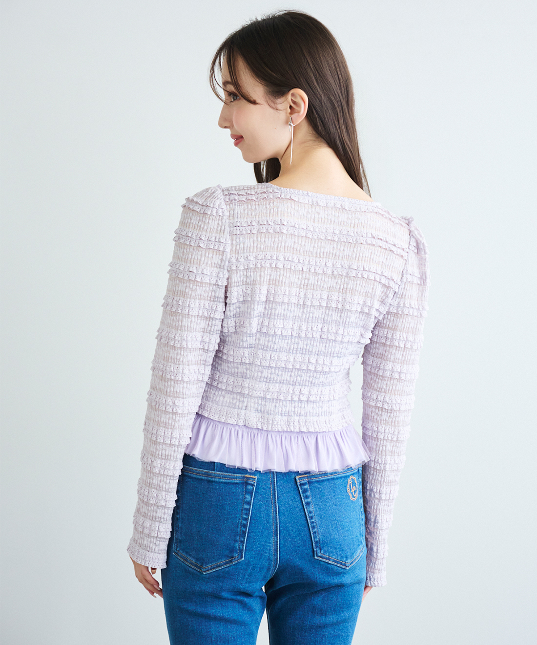 フリルカットカーディガン＆キャミソールセット｜PETAL ONLINE（ペタル