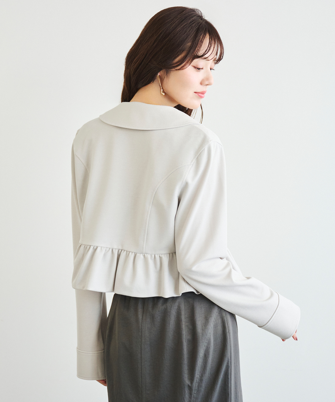 ラメカットペプラムジャケット｜PETAL ONLINE（ペタルオンライン）