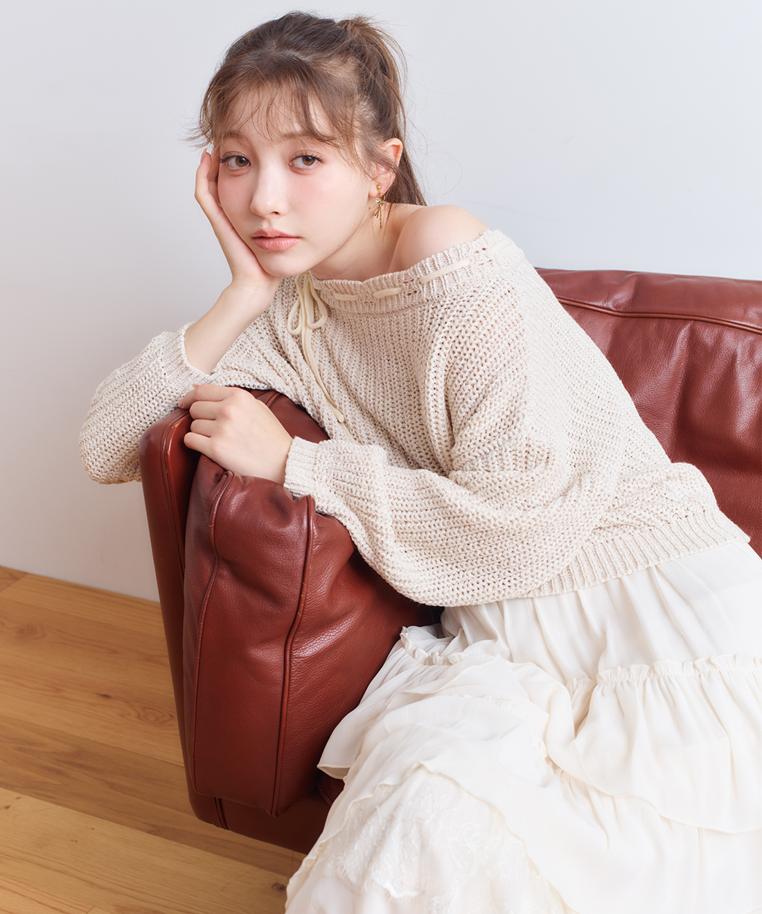 あん② バイカラーテープヤーンニット｜PETAL ONLINE（ペタルオンライン）