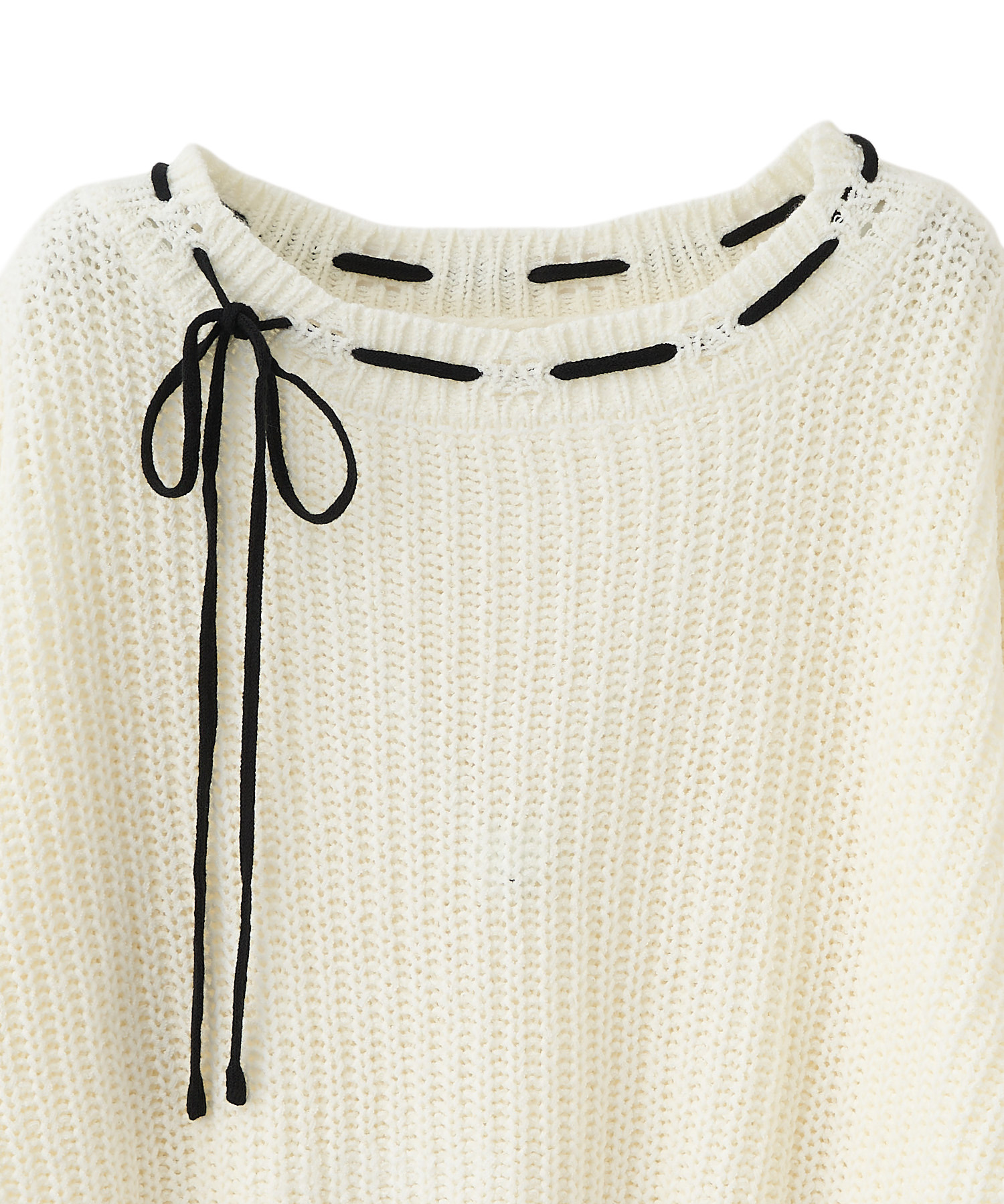 あん② バイカラーテープヤーンニット｜PETAL ONLINE（ペタルオンライン）