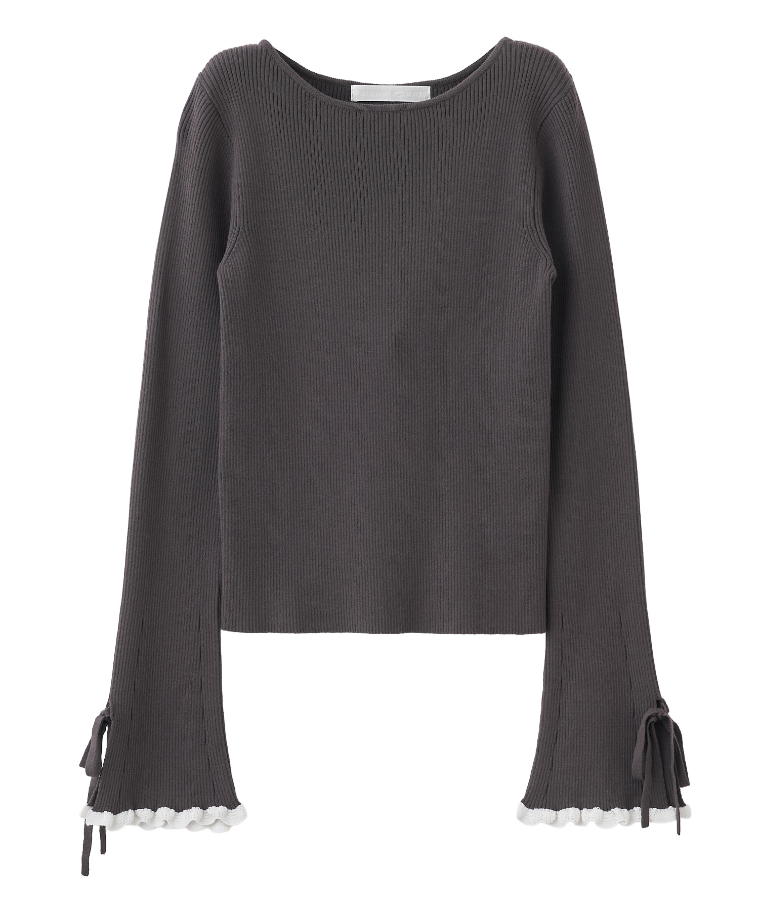 リボンフリルスリーブニット｜PETAL ONLINE（ペタルオンライン）