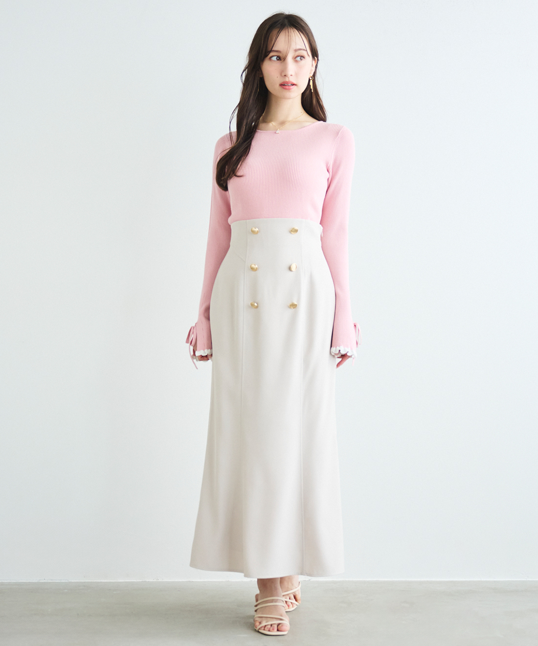 リボンフリルスリーブニット|PETAL ONLINE(ペタルオンライン) リボンフリルスリーブニット|PETAL ONLINE(ペタルオンライン)