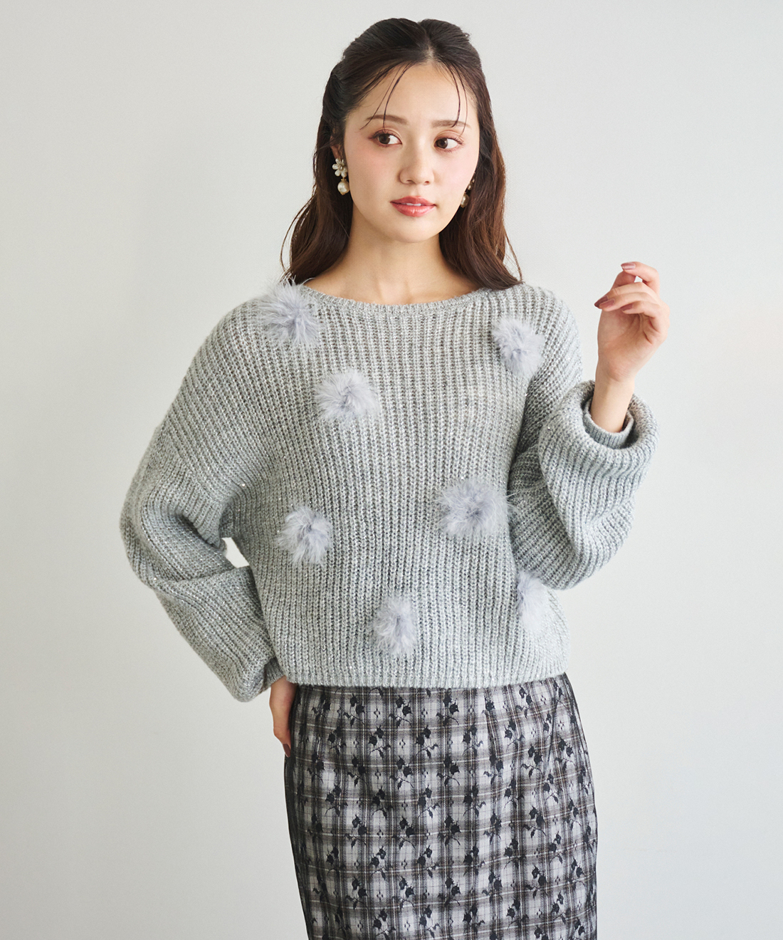 ポンポンファーラメニット｜PETAL ONLINE（ペタルオンライン）