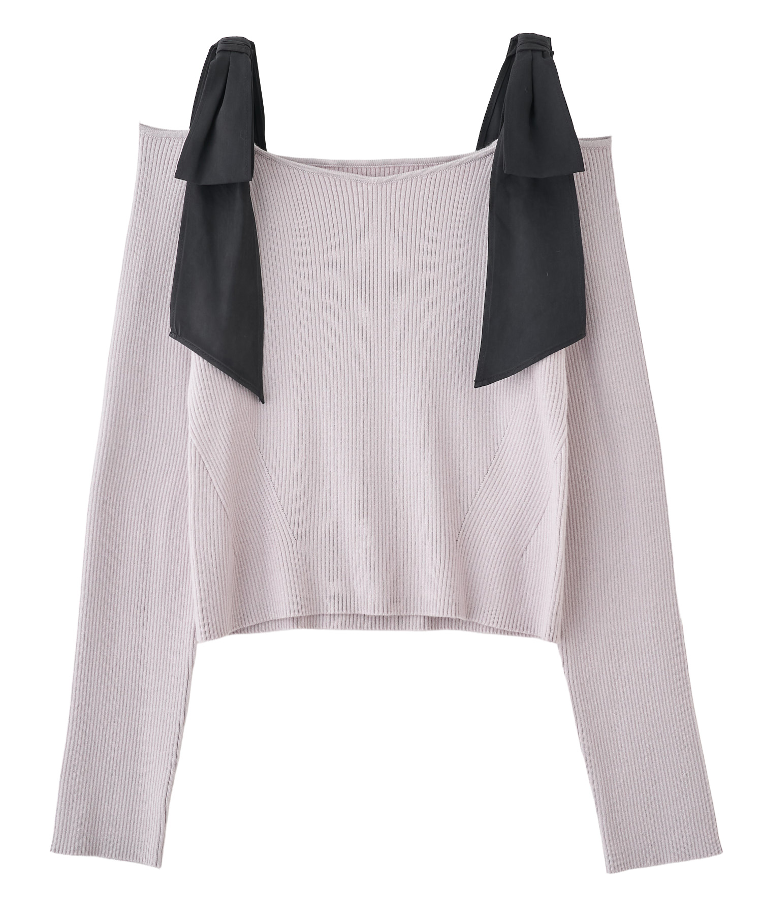 値下げ 極美品 春ニット YUKI SHIMANE オフショルダーリボン ニット 値下げ 極美品 春ニット YUKI SHIMANE オフショルダーリボン ニット