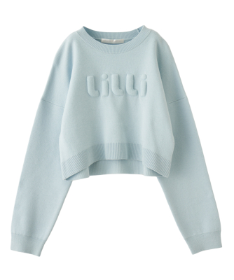 LILLIロゴジャガードニット