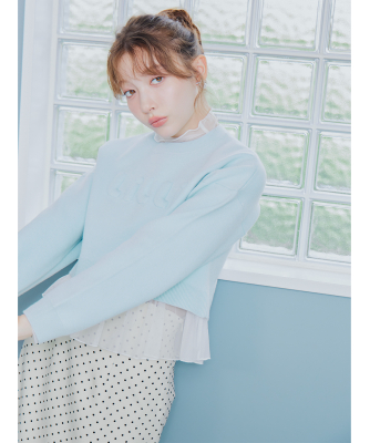 LILLIロゴジャガードニット