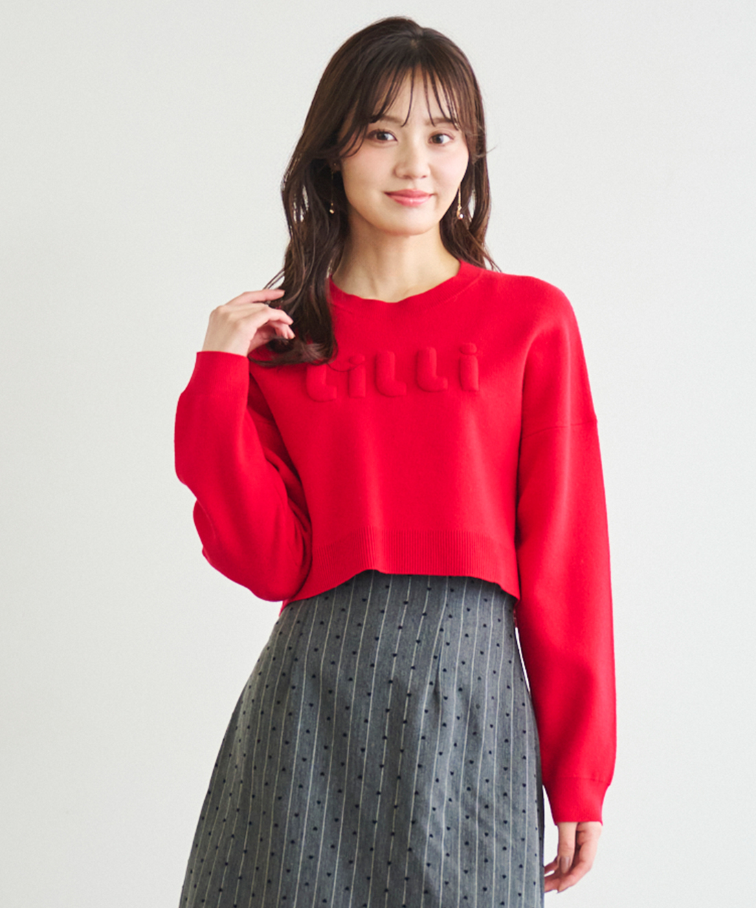 エムプルミエ2025春新作 パールボタンスカラップヘムジャケット M