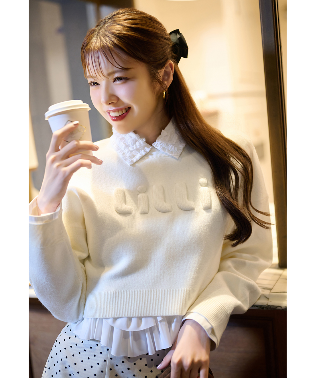 LILLIロゴジャガードニット｜PETAL ONLINE（ペタルオンライン）