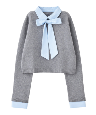 グレー×ブルー