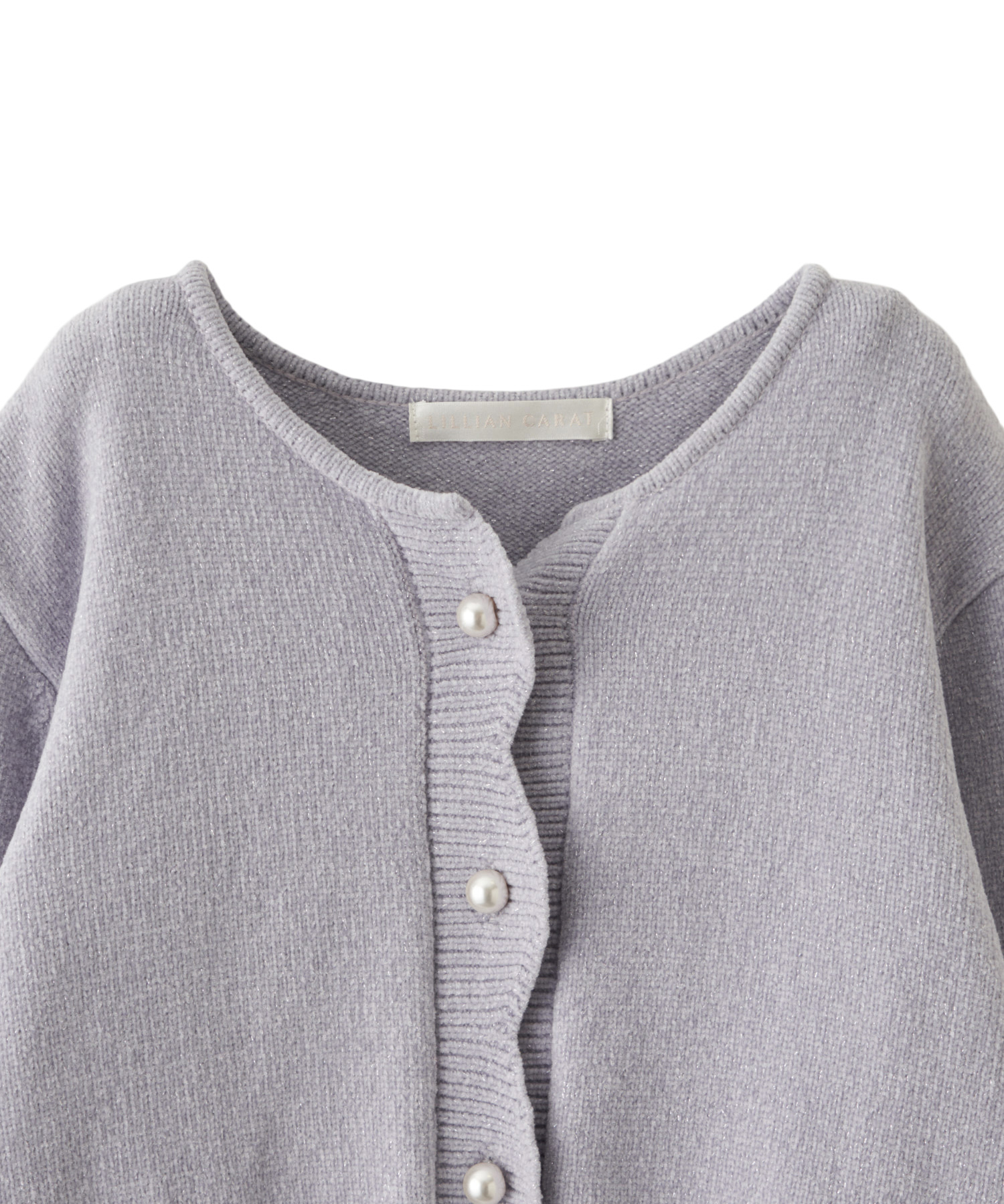 サイン入り マンダリンノーブル　カナメ【美品】 モールヤーンスカラップデザインアンサンブル｜PETAL ONLINE