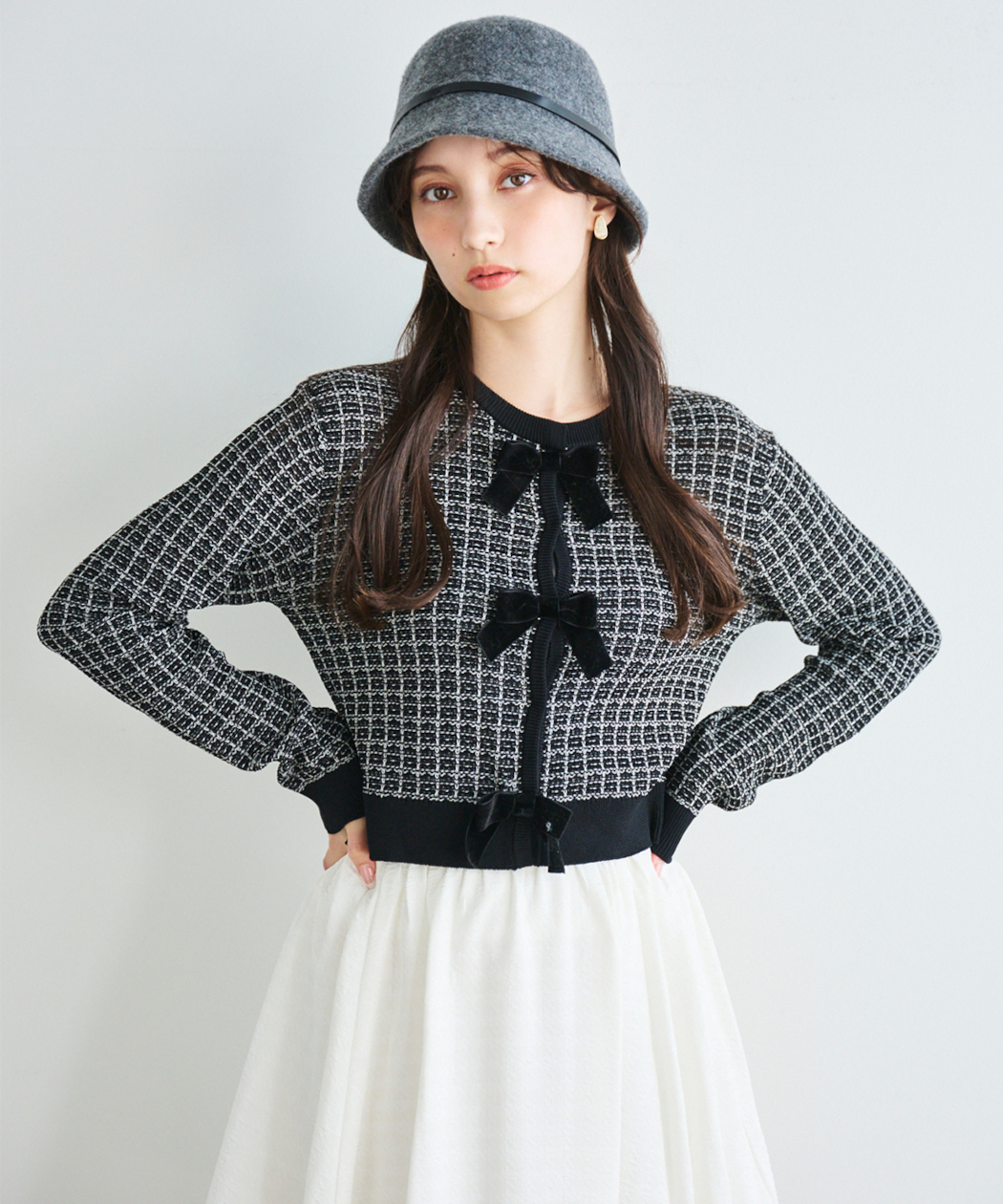 フロントリボンニットカーディガン｜PETAL ONLINE（ペタルオンライン）