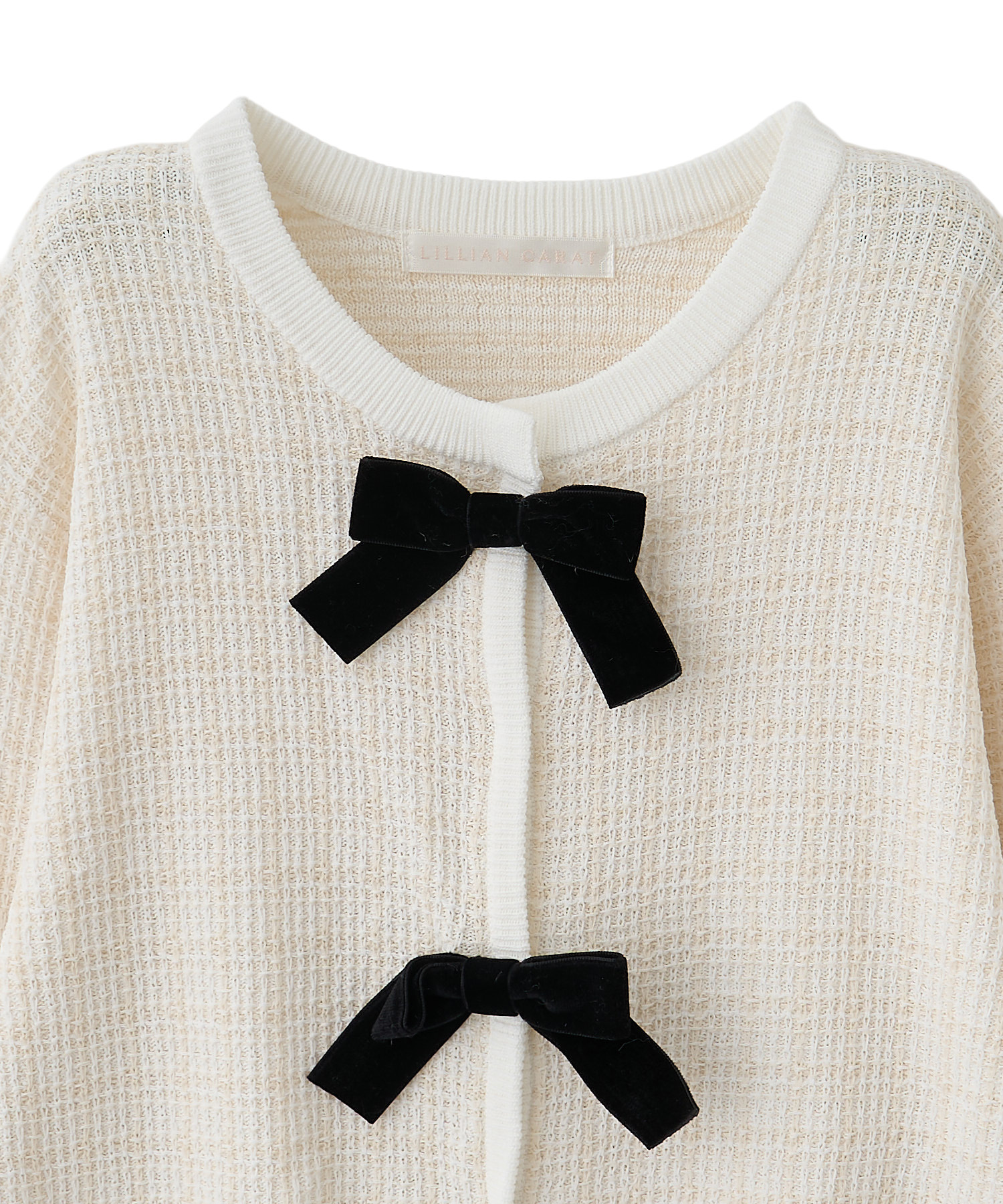 美品　BALLANTYNE リミテッドエディション　デザインニット　イタリア製 ガーリーリボンニット（ニット/セーター）｜Seiney Blonde