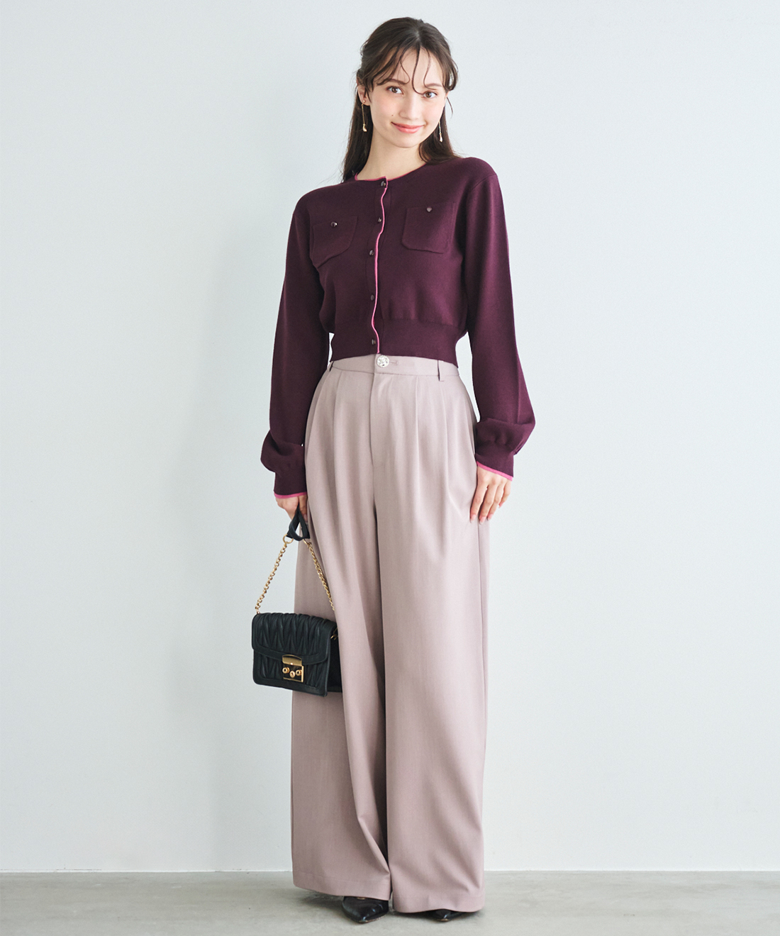 バイカラーポケットカーディガン｜PETAL ONLINE（ペタルオンライン）