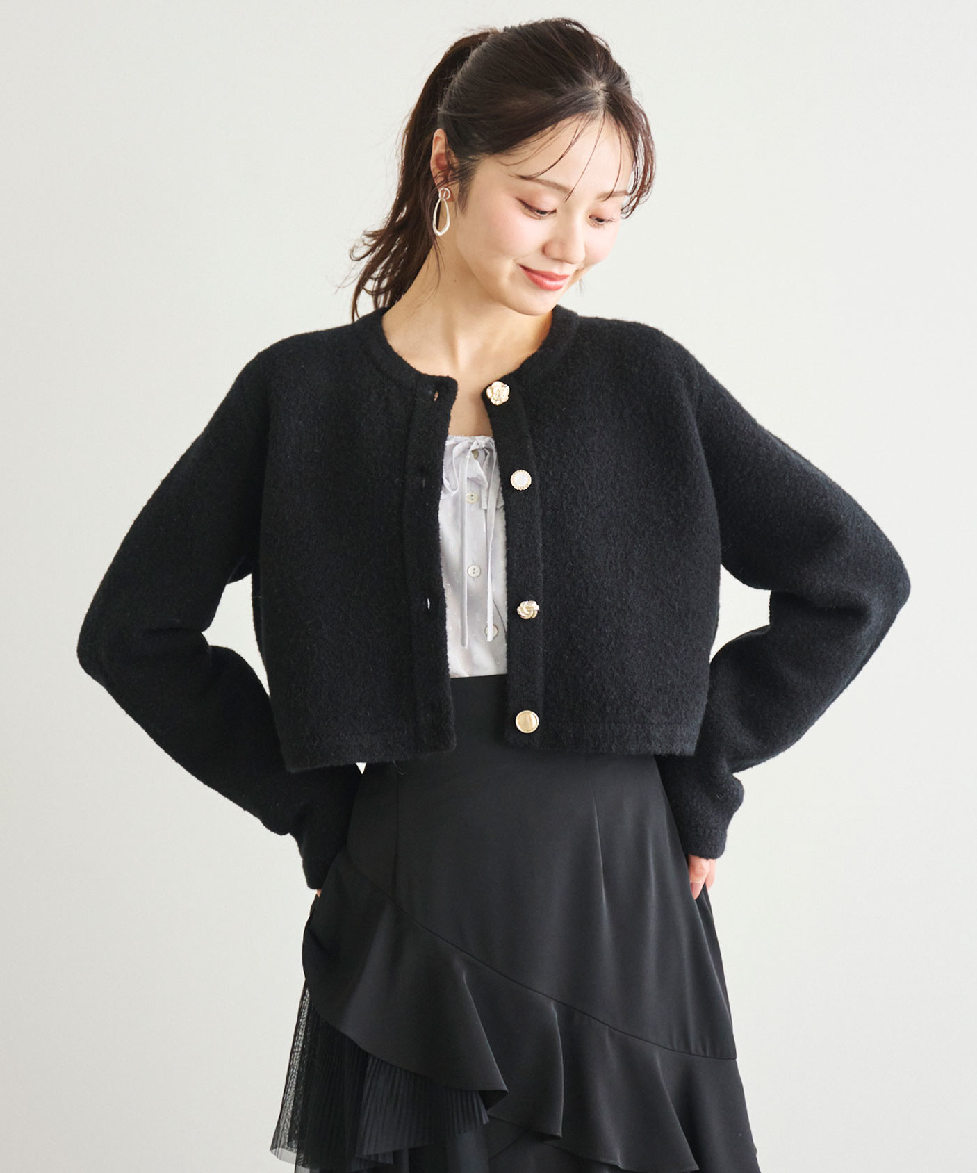 アンバーグリーム　ニットジャケット アソートボタンニットジャケット｜PETAL ONLINE（ペタルオンライン）