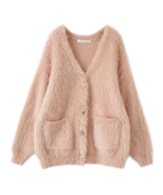 シャギーニットカーディガン