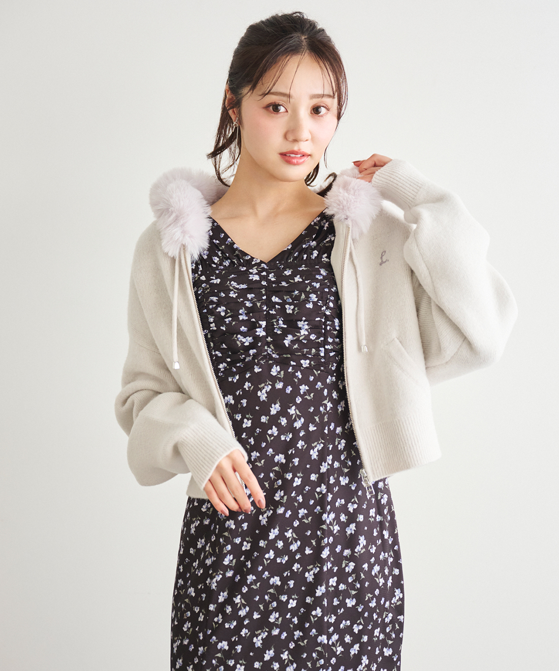 フェイクファーニットパーカー｜PETAL ONLINE（ペタルオンライン）