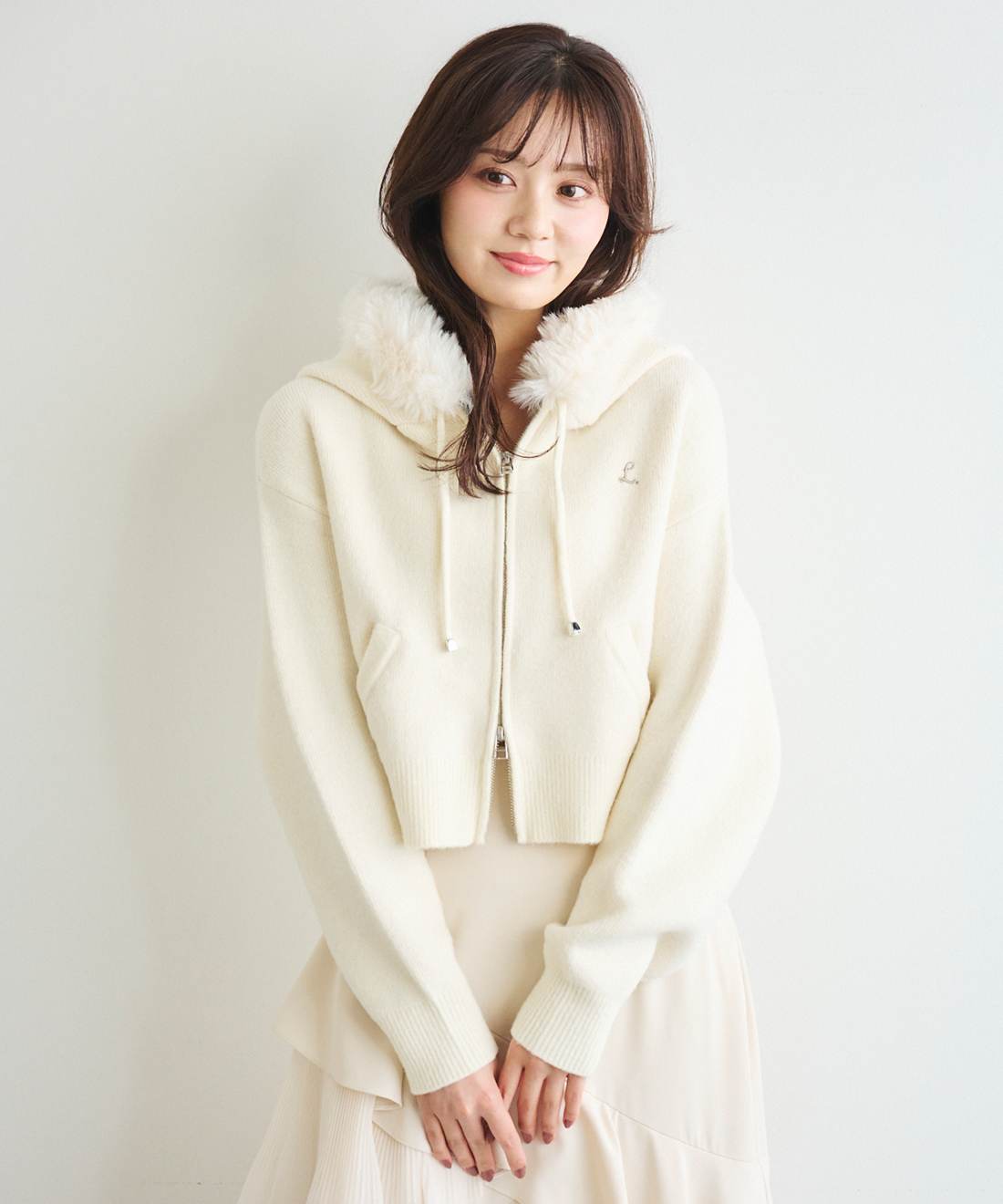 フェイクファーニットパーカー｜PETAL ONLINE（ペタルオンライン）