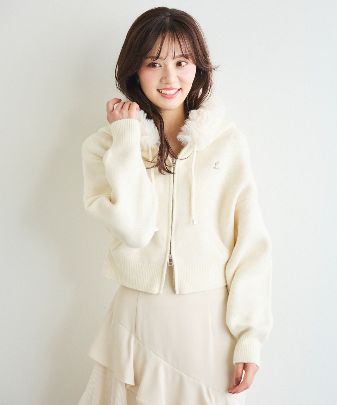 フェイクファーニットパーカー｜PETAL ONLINE（ペタルオンライン）